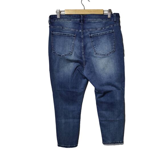 NWT Universal Standard Women's Sz 14P Seine High Rise Skinny Jeans Distressed - Picture 5 of 5